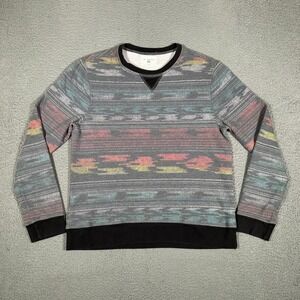 Sol Angeles Sweater Mens‎ Large Southwestern Print Cotton Blend Casual USA Made